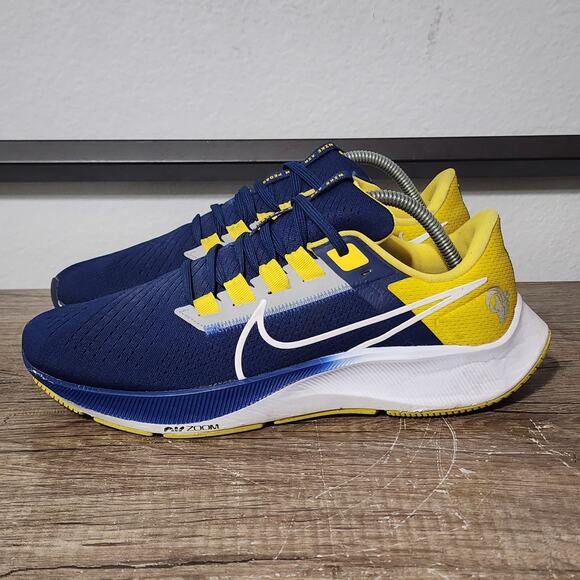 Nike Air Zoom Pegasus 38 (DJ0851-400) Men’s Los Angeles Rams Shoes Size 9 - Picture 1 of 11